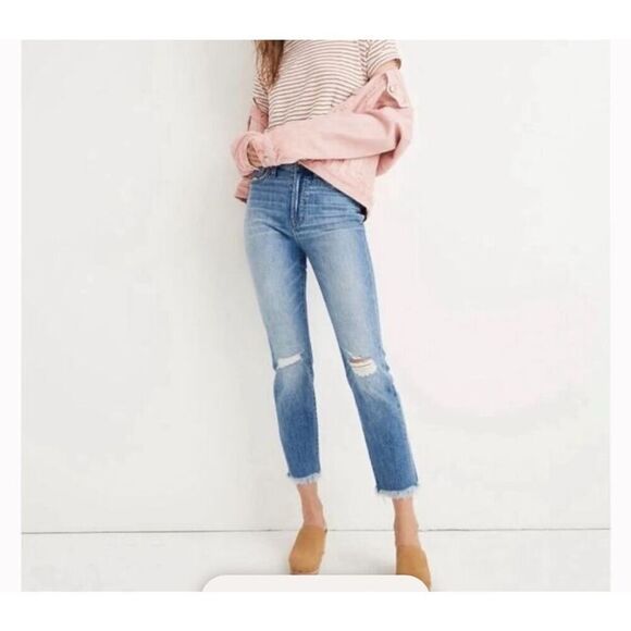 Madewell Perfect Vintage Jean in Parnell Wash Distressed Size 26 - Picture 8 of 8